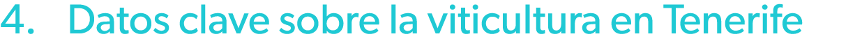 4. Datos clave sobre la viticultura en Tenerife