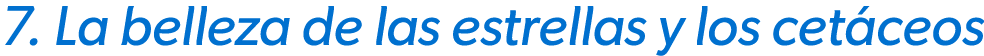 7. La belleza de las estrellas y los cet ceos