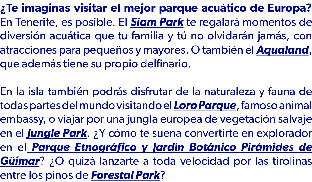 ¿Te imaginas visitar el mejor parque acu tico de Europa? En Tenerife, es posible. El Siam Park te regalar momentos d...
