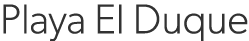 Playa El Duque