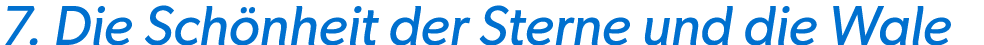 7. Die Sch nheit der Sterne und die Wale