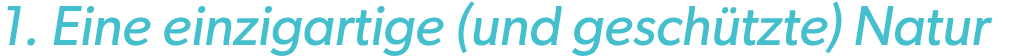 1. Eine einzigartige (und gesch tzte) Natur