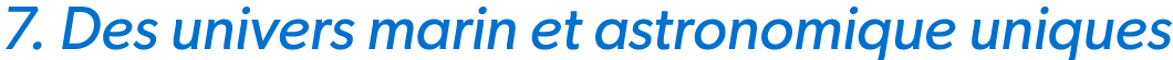 7. Des univers marin et astronomique uniques