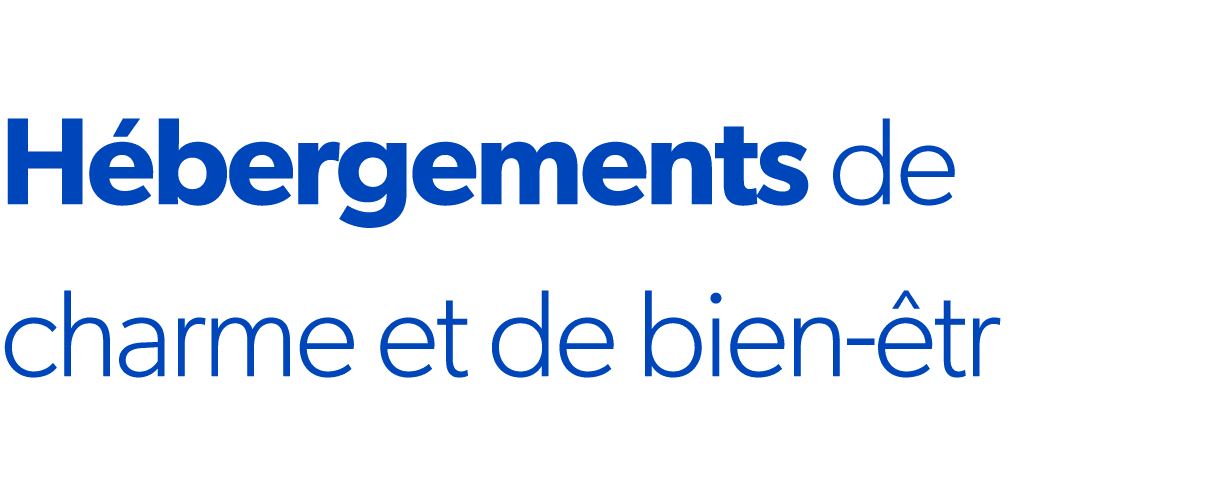 H bergements de charme et de bien tr