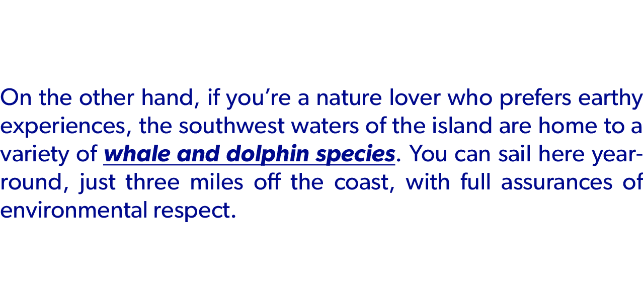 On the other hand, if you’re a nature lover who prefers earthy experiences, the southwest waters of the island are ho...