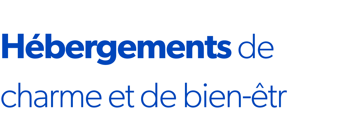 H bergements de charme et de bien tr