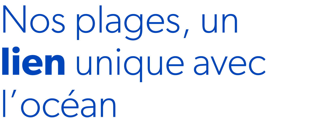 Nos plages, un lien unique avec l’oc an