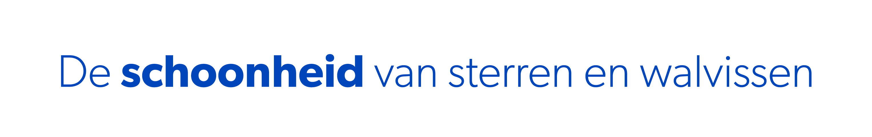 De schoonheid van sterren en walvissen